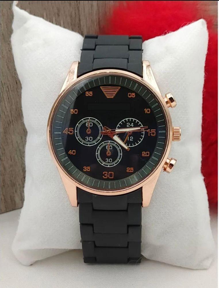 Luxury Men’s Analog Quartz Watch – Stylish Silicone Strap Wrist Watch for Men | Waterproof Casual & Formal Watch