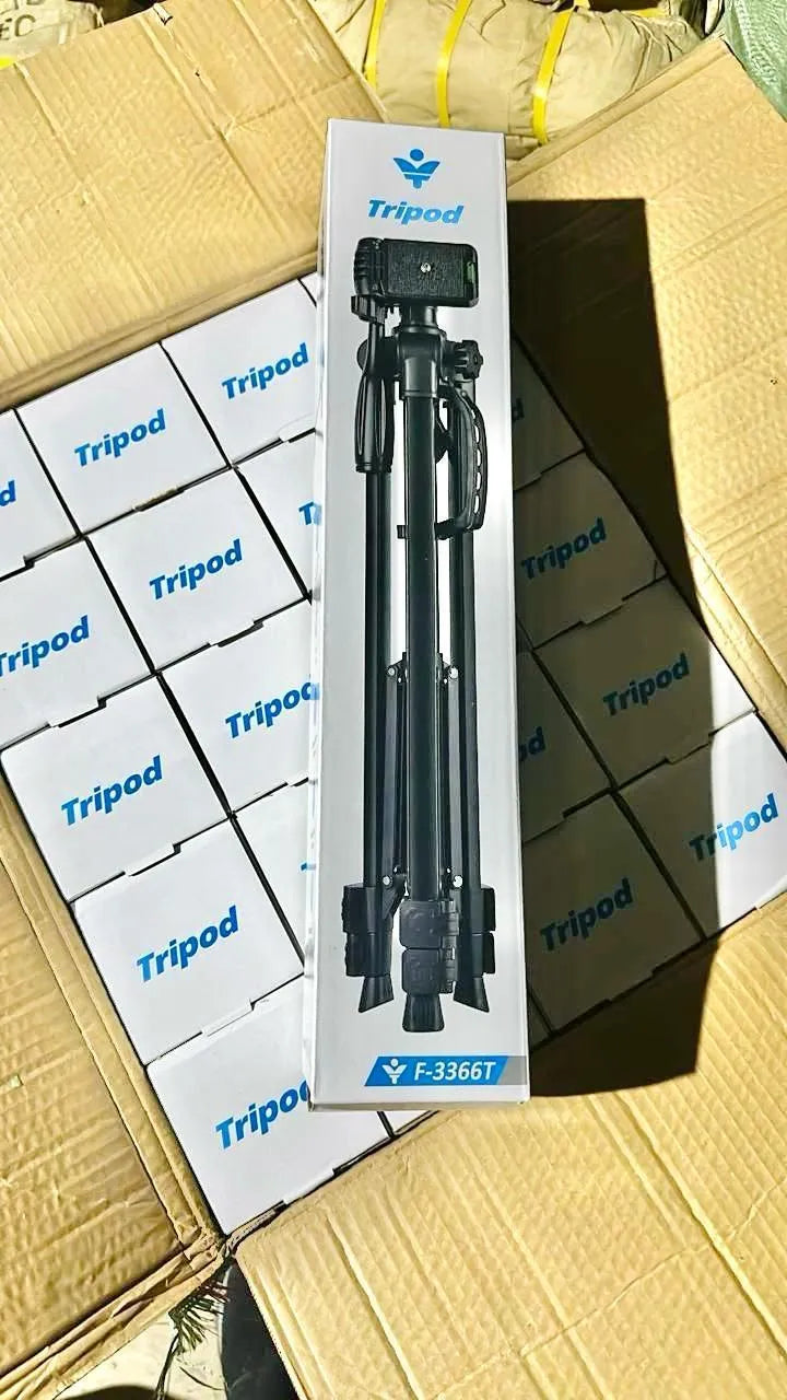 Metal Tripod Stand Black Lightweight Portable