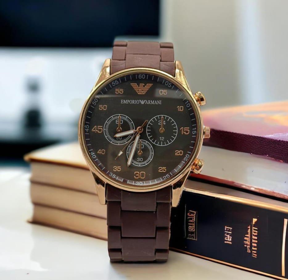 Luxury Men’s Analog Quartz Watch – Stylish Silicone Strap Wrist Watch for Men | Waterproof Casual & Formal Watch