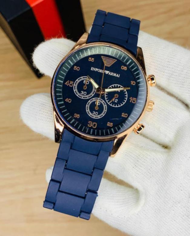 Luxury Men’s Analog Quartz Watch – Stylish Silicone Strap Wrist Watch for Men | Waterproof Casual & Formal Watch