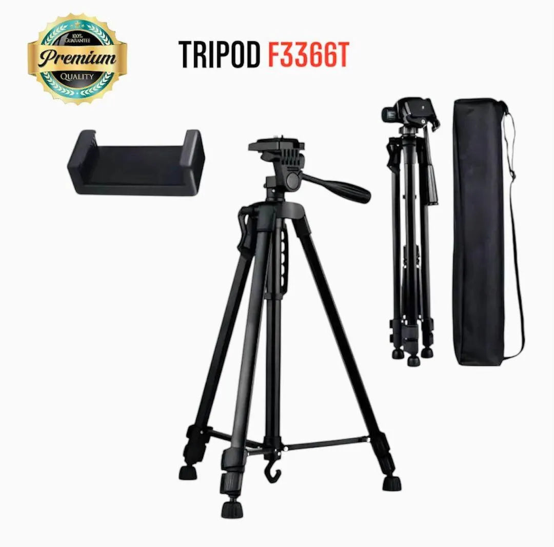 Metal Tripod Stand Black Lightweight Portable