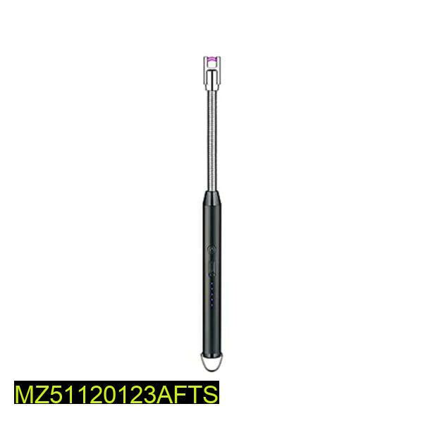 USB Rechargeable Electric Lighter Black Metal Pakistan